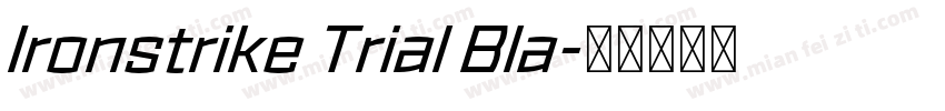 Ironstrike Trial Bla字体转换